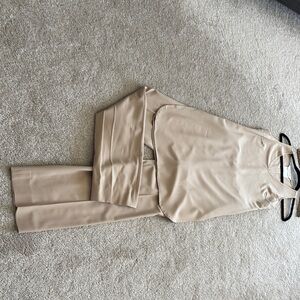 MaxMara Tan Jumpsuit with Relaxed Silhouette
